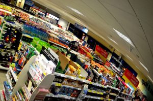 Et supermarked kan være ren kaos